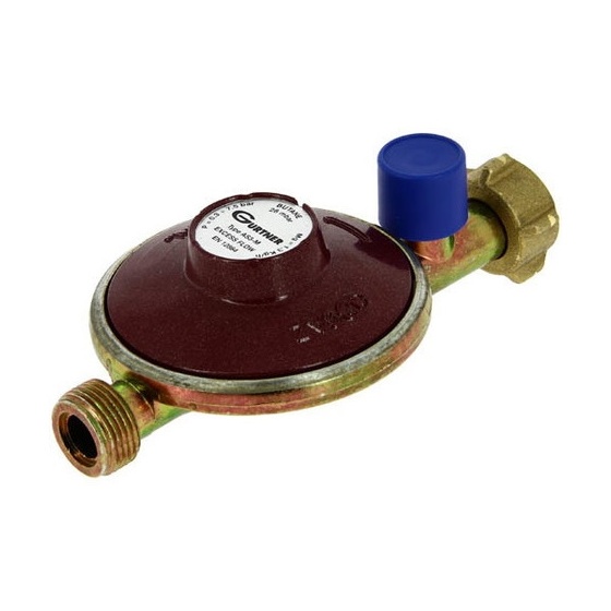 Détendeur butane fixe Gurtner AS3M à sécurité 28mb débit 1.3 kg - 19959.04K