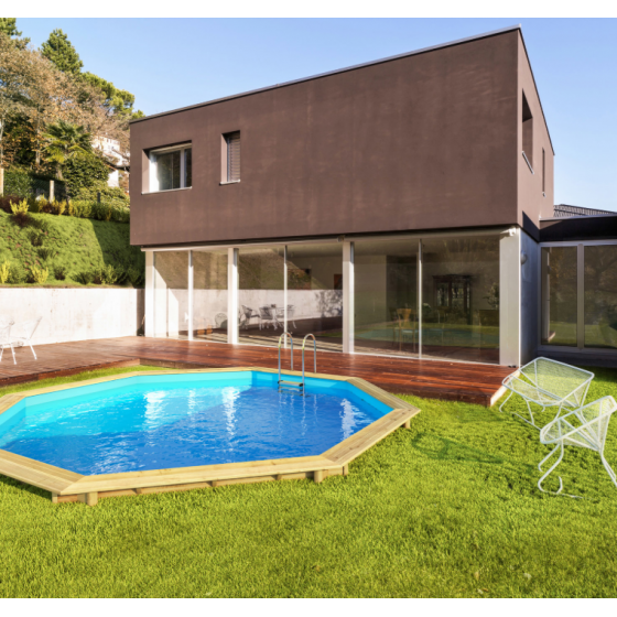 Piscine bois BWT Weva Octo 530 Ext 258 / Int 470 - 27122210