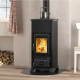 Poêle à bois fonte La Nordica Emiliana.16 Steel 6,5 kW noir anthracite - 3009230
