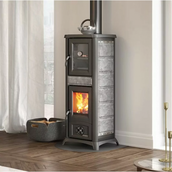 Poêle à bois fonte La Nordica Gemma Forno.165 Petra 7.3 kW en pierre - 3009310