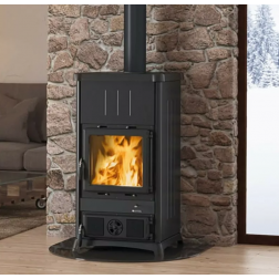 Poêle à bois fonte La Nordica Fedora.16 Steel 8,3 kW noir anthracite - 3000830