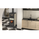 Poêle à bois fonte Nordica Rosella Plus Forno.165 Ceramica 9,4 kW