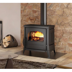 Poêle à bois fonte La Nordica Lavinia Eos noir anthracite 11,7 kW - 3007440