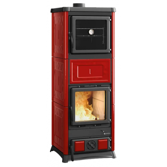 Poêle à bois fonte La Nordica Nova Forno.16 avec four 11,8 kW