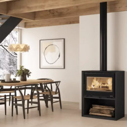 Poêle à bois fonte La Nordica Dante.16 Con Portalegna 12,4 kW - 3000441