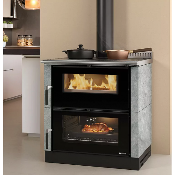 Cuisinière à bois La Nordica Verona XXL.16 pierre naturelle 7,1 kW - 3005510