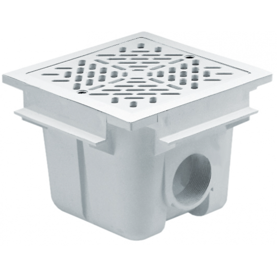Bonde de fond carré 210 x 210 Astralpool pour piscine béton