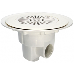 Bonde de fond piscine blanche Astralpool spéciale liner Ø 290 mm - 00270