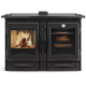 Cuisinière à bois La Nordica Alaska.16 noir vitrifié 12 kW - 3000030