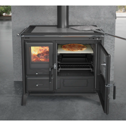 Cuisinière à bois La Nordica Gardenia XXL Steel 10,5 kW anthracite - 3007230