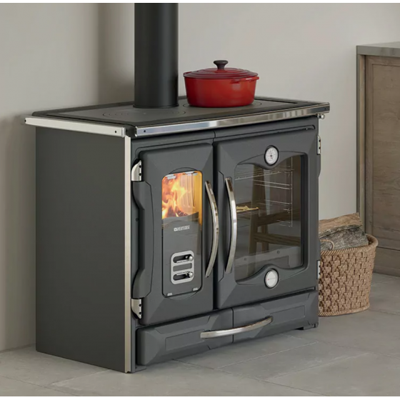 Cuisinière à bois La Nordica Suprema.16 noir 9 kW - 3004330