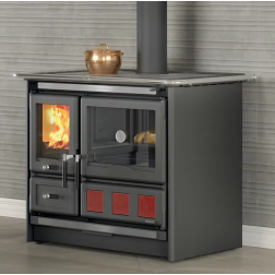Cuisinière à bois La Nordica Rosa XXL.16 Steel 10,5 kW noir anthracite - 3003730