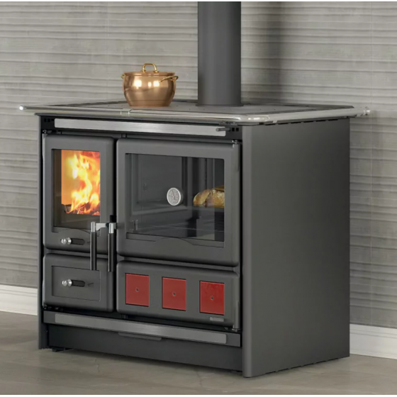 Cuisinière à bois La Nordica Rosa XXL.16 Steel 10,5 kW noir anthracite - 3003730