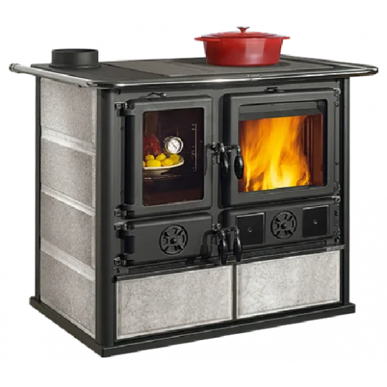 Cuisinière à bois La Nordica Rosa SX Reverse.16 Petra 8,2 kW en pierre - 3005810