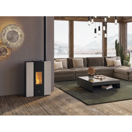 Poêle à granulés Edilkamin étanche EK63 Gotha 70 2.7 à 6.7 kW