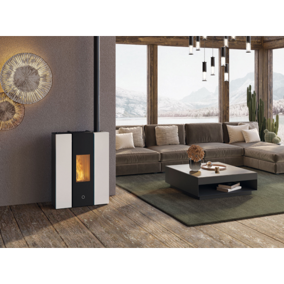 Poêle à granulés Edilkamin étanche EK63 Gotha 70 2.7 à 6.7 kW