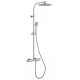 Colonne de douche thermostatique Thewa chrome Ø 250 mm - PRO1