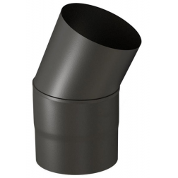 Coude 30° émail noir mat Ten épaisseur 0.7 mm à secteur