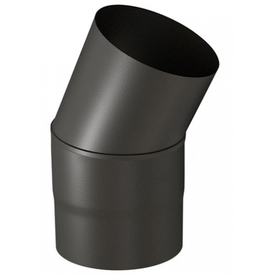 Coude 30° émail noir mat Ten épaisseur 0.7 mm à secteur