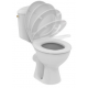 Pack WC au sol Porcher Noe à alimentation latérale et abattant - P026401