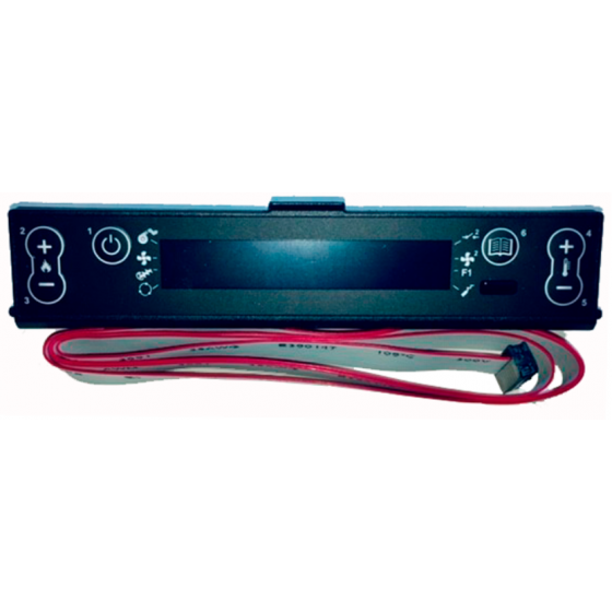 Panneau d'affichage LCD écran bleu pour poêles Extraflame - 002272587