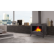 Poêle à bois en fonte Bronpi Preston gris anthracite 14 kW