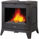Poêle à bois en fonte Bronpi Preston gris anthracite 14 kW