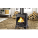 Poêle à bois en fonte Bronpi ORDESA gris anthracite 9 kW