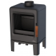 Poêle à bois en fonte étanche Bronpi LIRA gris anthracite 5 kW