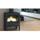 Poêle à bois en fonte étanche Bronpi KAREN gris anthracite 8 kW