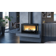 Poêle à bois Bronpi BIMBA-70-3C vitre sérigraphiée 10 kW à poser ou suspendre