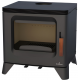Poêle à bois Bronpi ORLY anthracite sur pieds 6 kW