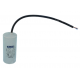 Condensateur 30 uF - Ø 38 mm Long 95 mm Sortie 2 Fils 450 V - 8174051