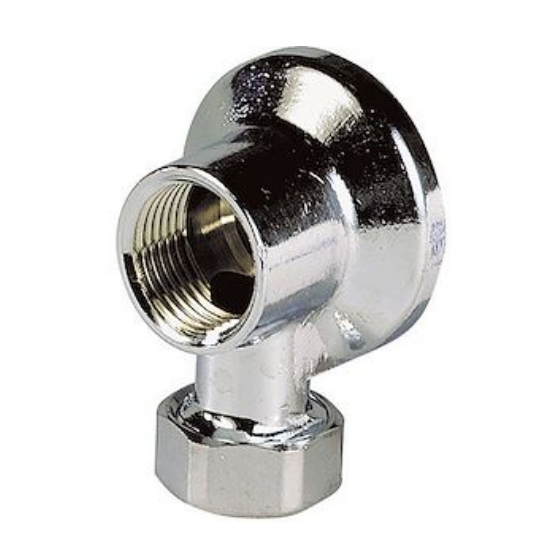 Applique chromée avec écrou 1/2 - 1/2 Sferaco - 1311412