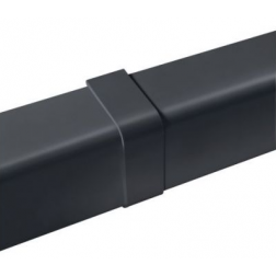 Manchon noir pour goulotte de climatisation 80 mm - CLI04374