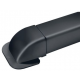 Amorce de mur noir pour goulotte de climatisation 80 mm - CLI04364