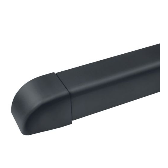 Embout de finition noir pour goulotte de climatisation 80 mm - CLI04372