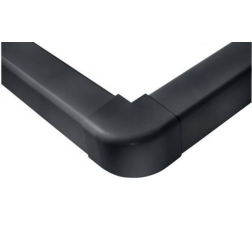 Angle extérieur 90° noir pour goulotte de climatisation 80 mm - CLI04370