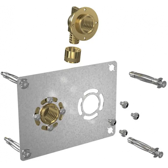 Sortie cloison coudé PER Robifix à sertir entraxe 50 mm Watts