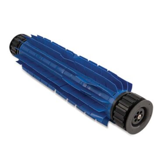 Brosse arrière PVC bleu pour robots Dolphin S300/S200/S300i/S400 - 99955381-ASSY