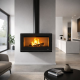 Poêle à bois Bronpi BIMBA-70 avec vitre sérigraphiée 10 kW à suspendre - BIMBA70