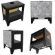 Poêle à bois Bronpi BIMBA-70-3C vitre sérigraphiée 10 kW sur pieds