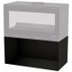 Poêle à bois Bronpi Cairo 90 3C Box 13 kW avec range-bûches