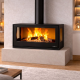 Poêle à bois Bronpi BIMBA-90-3C 3 vitres sérigraphiées 10 kW à poser - BIMA-903C