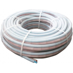 Tube PER duo prégainé bleu et rouge