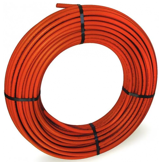 Tube PER nu pour plancher chauffant rouge Ø 16 x 20