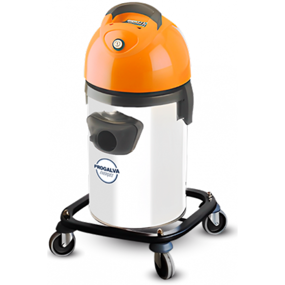 Aspirateur eau et poussière inox Progalva SPIRO 250 litres - 1300 W - 2120