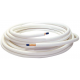 Tube cuivre pré isolé monotube M1 couronne de 25 mètres