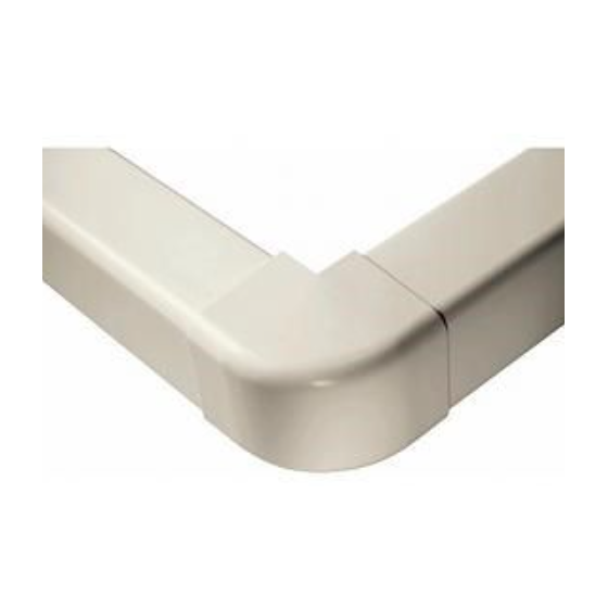 Angle extérieur 90° blanc pour goulotte climatisation