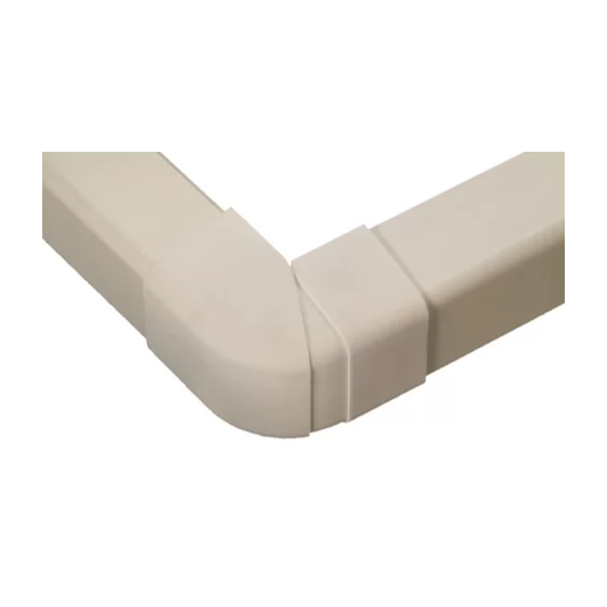 Angle extérieur réglable 70-120° blanc pour goulotte 80 mm - CLI04311